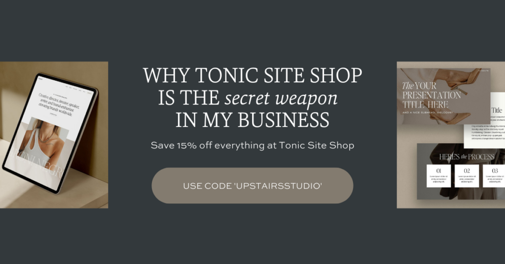 Save 15% on everything at Tonic Site Shop with code UPSTAIRSSTUDIO