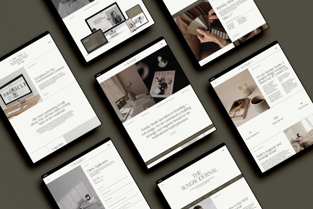 mockup of the Sunday Northfolk template